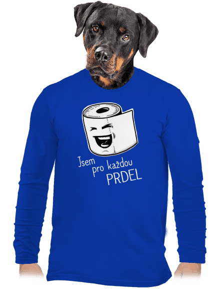 Prdel pánské dlouhý rukáv Royal Blue