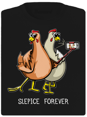 Slepice forever dámské sportovní tričko Black