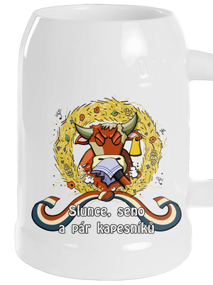 Slunce, seno a pár kapesníků půllitr White