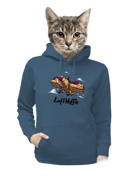 Luftwaffle dámská mikina klokanka Denim