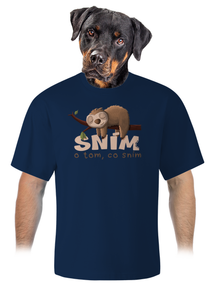 Sním o tom, co sním unisex tričko oversized Midnight Blue
