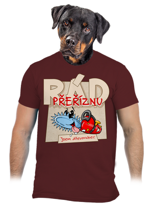 Jsem dřevorubec pánské tričko Chocolate