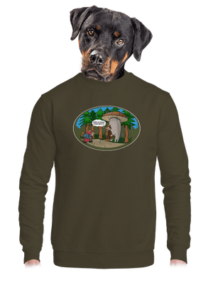 unisex mikina bez kapuce