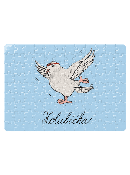 Holubička puzzle White