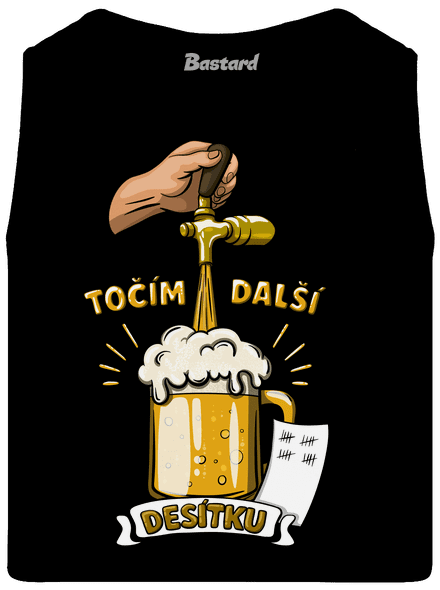 Točím další desítku pánské tílko Black