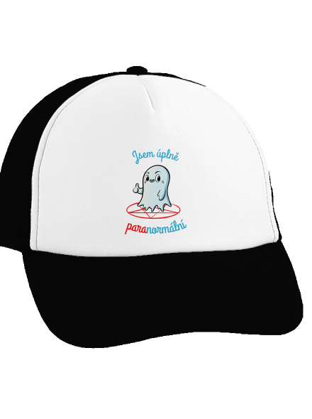 Jsem paranormální kšiltovka truckerka Black cap
