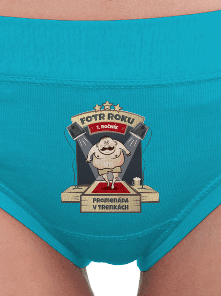 Fotr roku dámské kalhotky Turquoise