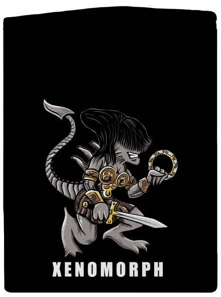 Xenomorph pánská mikina na zip Black