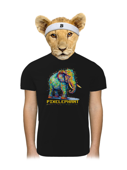 Pixelephant dětské sportovní tričko Black