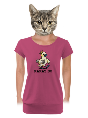 Kakat-du dámské tričko s lemem Magenta