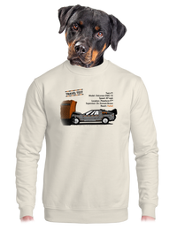 unisex mikina bez kapuce