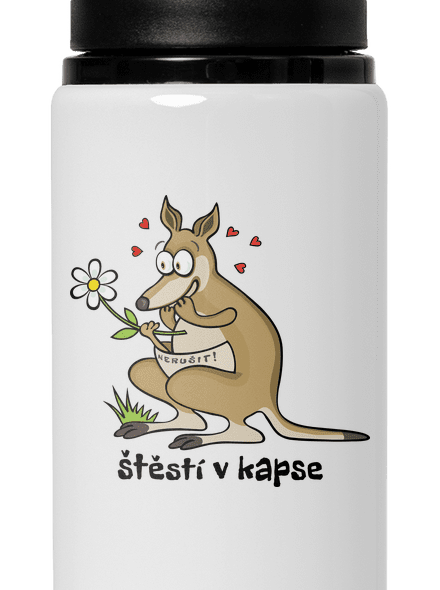 Štěstí v kapse lahev na vodu White
