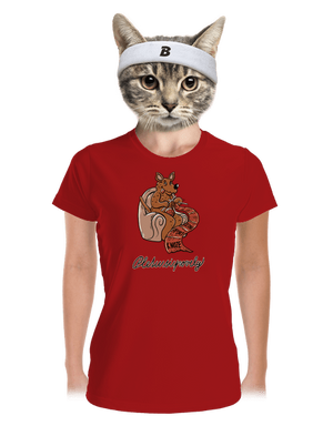 Pletu si povely dámské sportovní tričko Red Mal