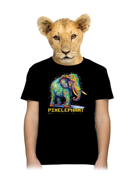 Pixelephant dětské tričko Black