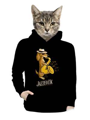 Jazzevčík dámská mikina klokanka Black