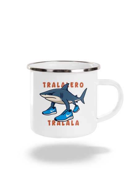 Tralalero Tralala – Italian Brainrot plecháček White