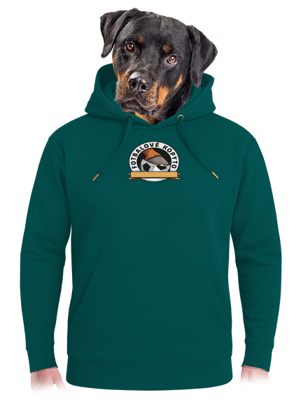 Fotbalové kopyto unisex mikina premium Emerald Green