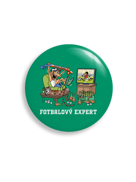Fotbalový expert placka uni