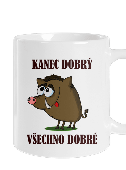 Kanec dobrý klasický hrnek White