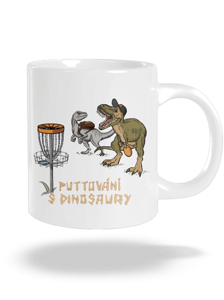 Puttování s dinosaury velký hrnek White