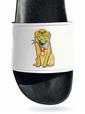 Zlatý retrívr pantofle White