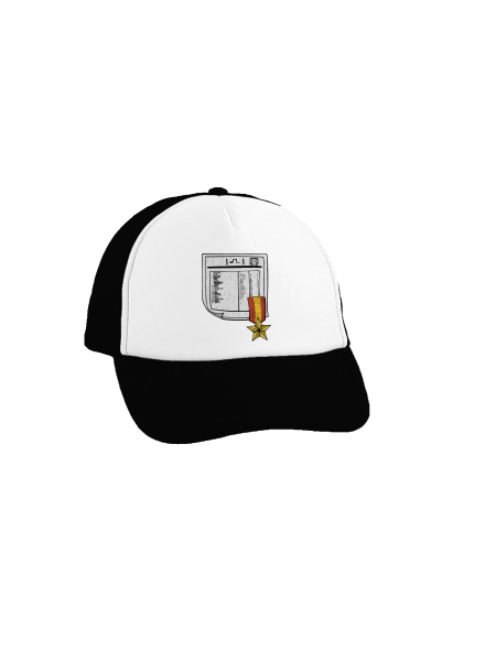 Jízdní řád kšiltovka truckerka Black cap