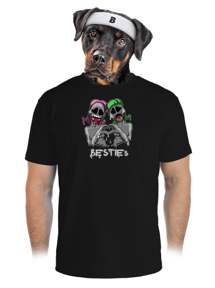 Besties pánské sportovní tričko Black