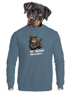 unisex mikina bez kapuce