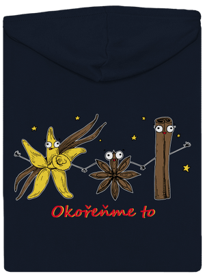 Okořeňme to dámská mikina na zip Navy Mal