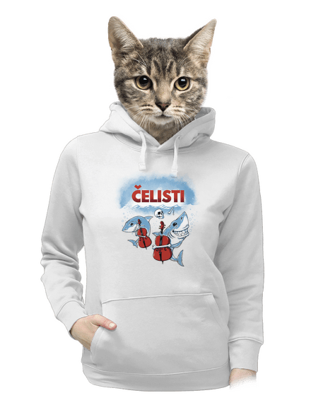 Čelisti dámská mikina klokanka White