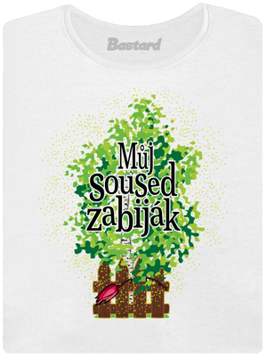 Můj soused zabiják dámské tričko s lemem White