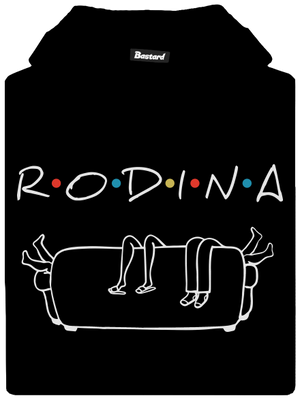 Rodina dětská mikina klokanka Black