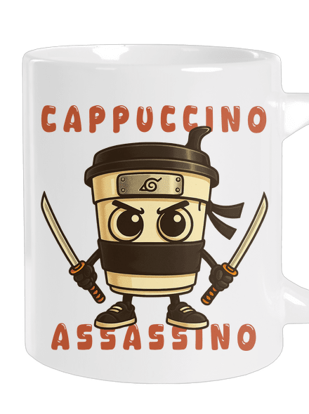 Cappuccino Assassino – Italian Brainrot velký hrnek White