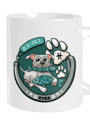 Psí horoskop: Ryba velký hrnek White