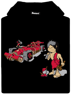 Formule pánská mikina klokanka Black