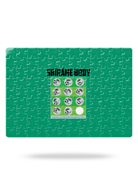 Sbíráme body - fotbal puzzle White