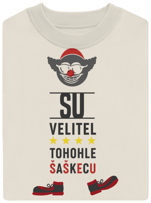 Velitel šaškecu unisex mikina bez kapuce Off White