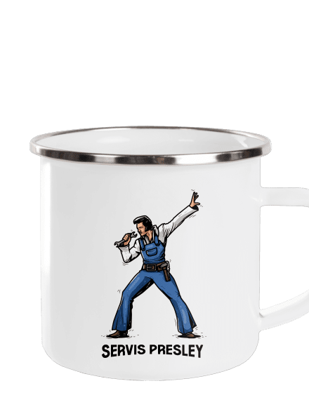 Servis Presley plecháček White