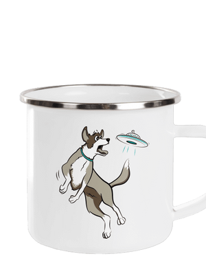 Létající talíř plecháček White