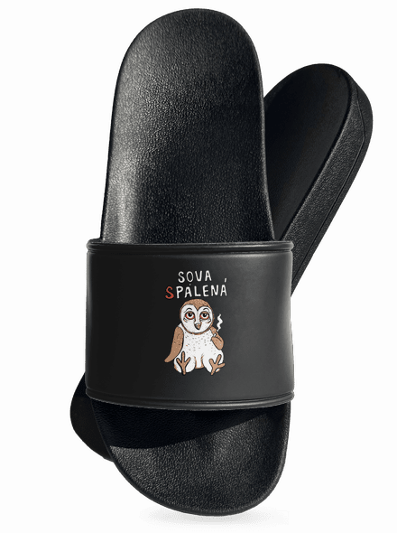Sova Pálená pantofle Black