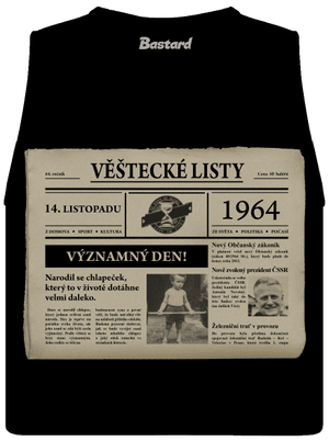 Věštecké listy dámské tílko volné Black