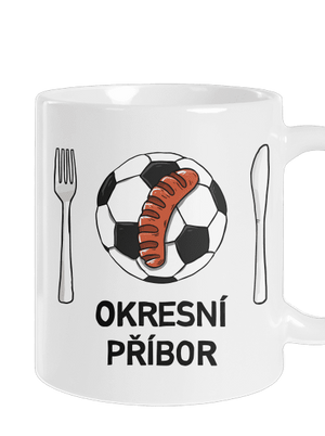 Okresní příbor klasický hrnek White