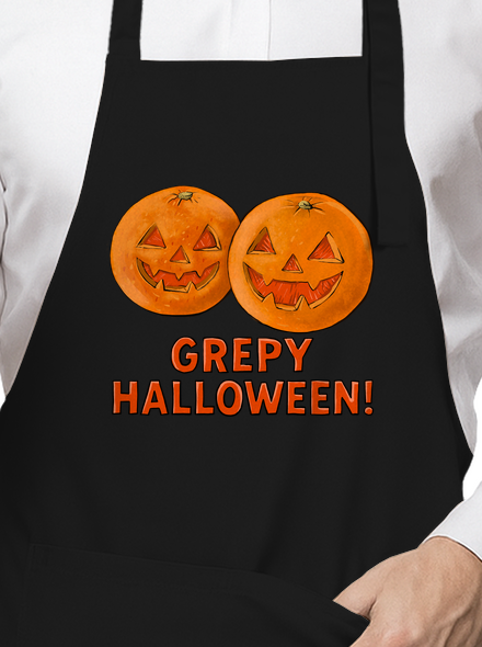 Grepy Halloween zástěra Black