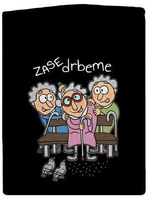 Zase drbeme dámská mikina na zip Black