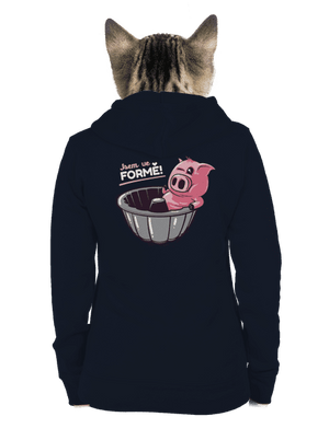 Ve formě dámská mikina na zip Navy Mal