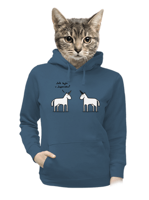 Pornorožec dámská mikina klokanka Denim