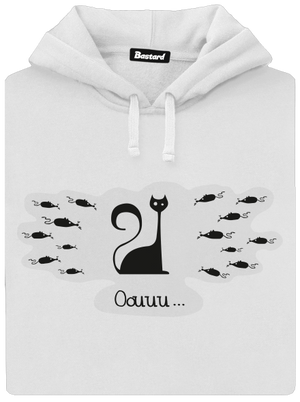 Oouuu dámská mikina klokanka White