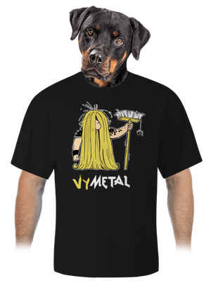 Metalista unisex tričko oversized Black