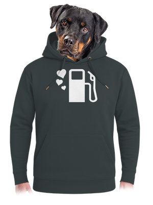 Plnou prosím unisex mikina premium Charcoal