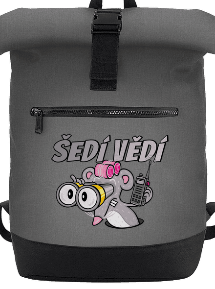Šedí vědí - myš batoh Grey Marl